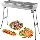 Charcoal Grill, Stainless Steel Camping