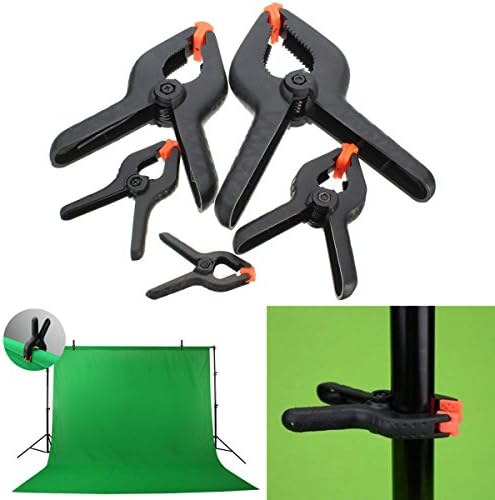 5Pcs Heavy Duty Plastic Nylon Spring Clamp Clip Tips For Photography Background Plate