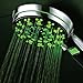 Hotel Spa 3 Colors LED Hand Shower with Temperature Display, Chrome, 4.25