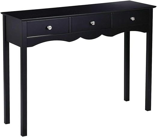 Amazon Com Black 39 5 Entryway Console Table Accent Hall Side