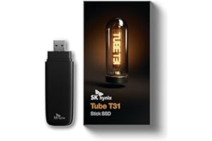 SK Hynix Tube T31 1TB External SSD USB with DRAM | up to 1000MB/s | 10 Gbps | USB-A 3.2 Gen2 | External Solid State Flash Dri