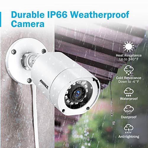 4 ANNKE+Security+Surveillance+System+Weatherproof