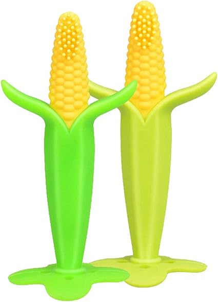 Amazon Co Jp 2個 ベビーコーンのおもちゃ コーン歯ブラシ シリコーン 歯が生えるスティック 3 12ヶ月 赤ちゃん 子供向け製品 臼歯おもちゃ 無毒 アイスジェル かむのおもちゃ 歯茎を保護する ベビー マタニティ