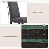 Yaheetech Set of 2 Dining Chairs Classic Parson Style with Solid Wood Legs view 6