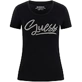 Guess Womens Eco Short Sleeve Guess Script Tee