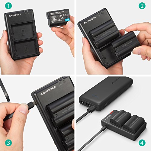 4 EN+EL15+RAVPower+Battery+Versatile+Charging