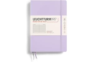 LEUCHTTURM1917 - Notebook Hardcover Medium A5-251 Numbered Pages for Writing and Journaling (Lilac, Ruled)