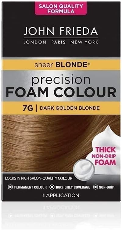 John Frieda Sheer Blonde Precision Foam Colour 7G Dark Golden Blonde 32ml 48ml