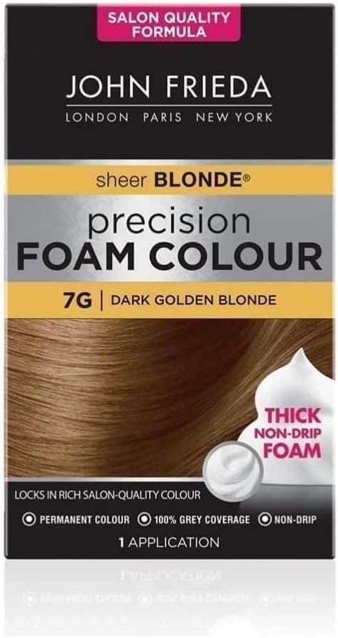 John Frieda Sheer Blonde Precision Foam Colour 7G Dark Golden Blonde 32ml 48ml
