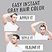 Temporary Silver Gray Hair Wax - 4.23 OZ Natural Cream - Quick and Clean Wash in Minutes, Easy To Apply For Men & Women.