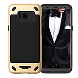FYY Galaxy S8 Case, Lightweight 2 in1 Hybrid Dual Layer Reinforced Bumper Case Protective Cover for Samsung Galaxy S8 Black
