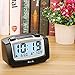 DreamSky Dual Alarm Clock with Smart Adjustable Nightlight, Snooze, Large LCD Display, Portable Battery Operated, Ascending Alarms Sound, Simple Operate Clocks for Bedroom and Kids