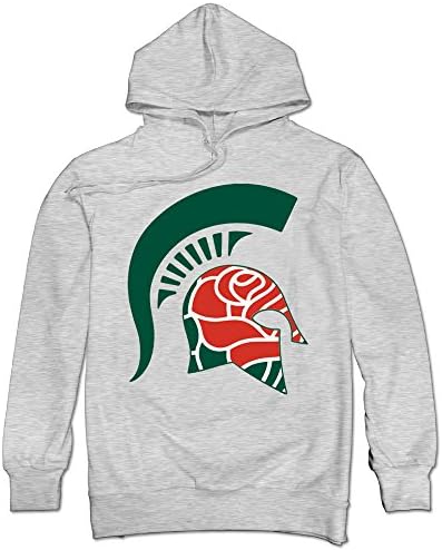 AOLM Men's Hooded Sweatershirts Hoodies MS Ash L