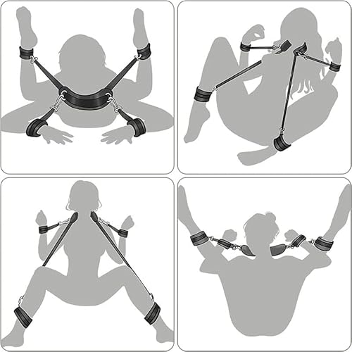 FireBee Adjustable Sexy Straps Restraints Bondaged BDSM Kit Wrist and Ankle  Cuff Position Assistance Sex Bondaged Hand and Leg Tied Up Chain with  Handcuff,Sex Toy for Women P412 in Saudi Arabia |