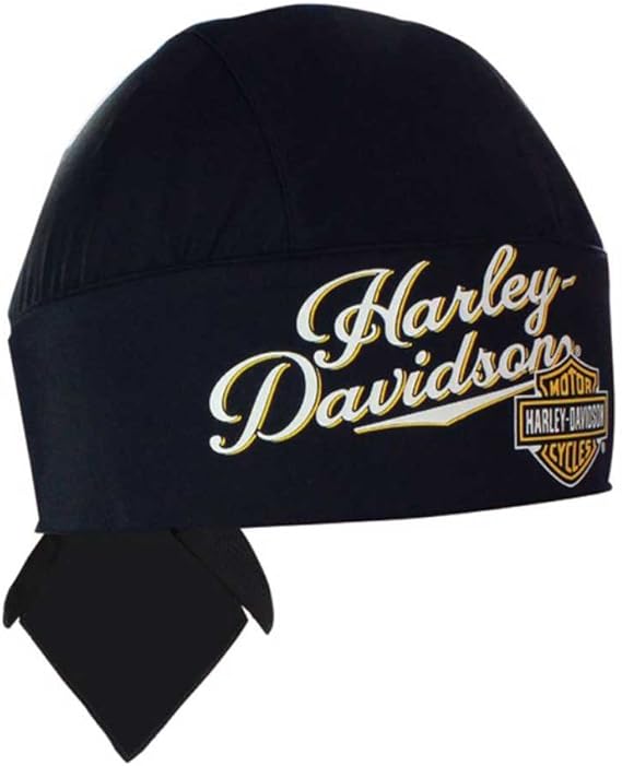 HarleyDavidson Women's HD Inspired Script Head Wrap, Black HW00730 at