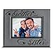 BELLA BUSTA- Brother and Sister photo frame- Sibling Gift-Christmas gifts for parents - Engraved Leather Picture Frame (4x6 Horizontal)