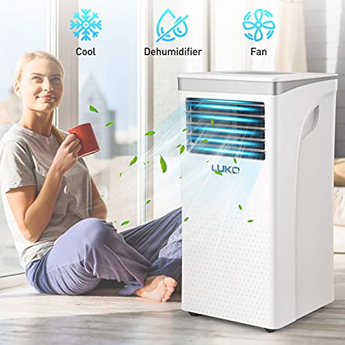 LUKO 3in1 Portable Air Conditioner 8,000 BTU,Dehumidifier,Fan for