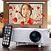 Uhappy Mini Portable High Definition Projector Home Theatre Cinema 320x240 AV/VGA/USB/SD/HDMI,Low Noise and Dust Free Design. (White)