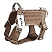 yisibo Comfortable Molle Tactical Dog Harness Military K9 Working Water-Resistant Hiking Dog Vest with Handle,Large (27.5