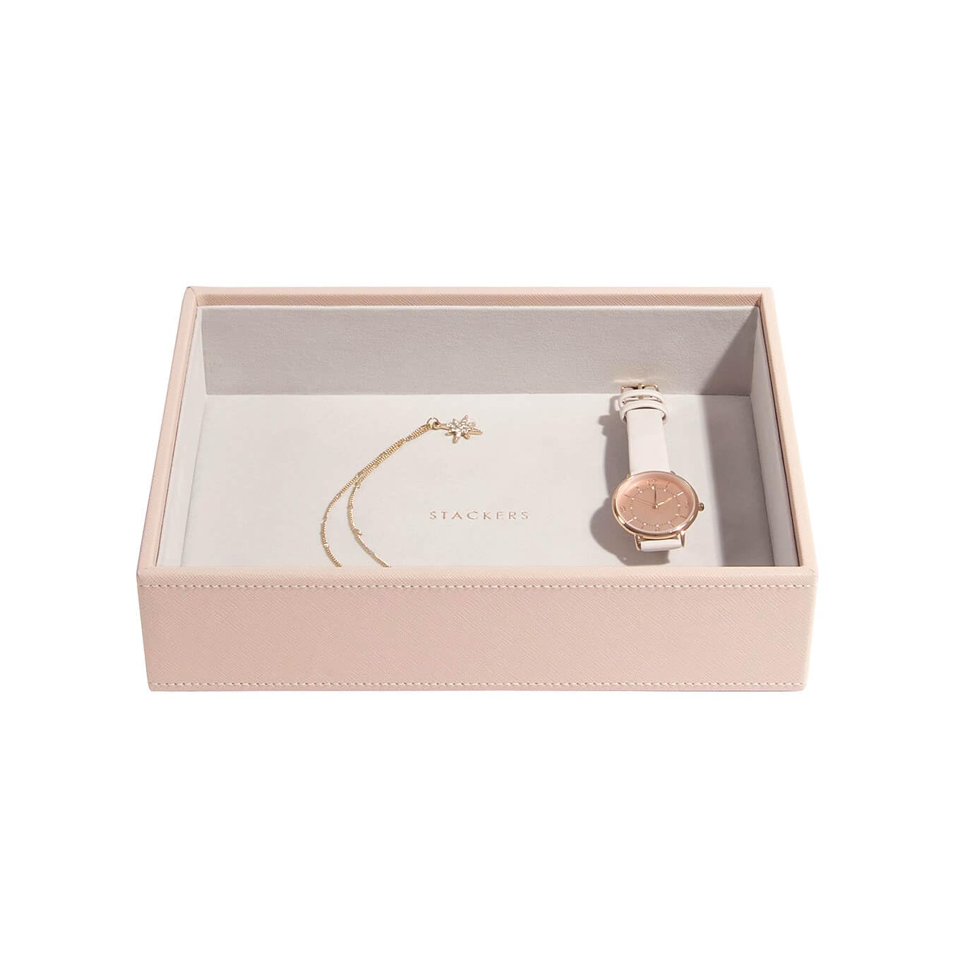 Stackers Blush Pink Classic Medium Jewellery Box Chunky Jewellery Layer