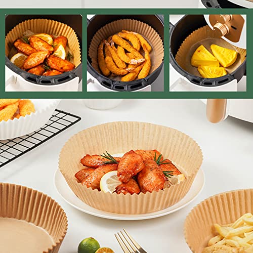Air Fryer Disposable Paper Liner, 100 PCS 6.3 inch Round NonStick