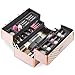 Beautify Large Makeup Cosmetic Organizer Train Case 14