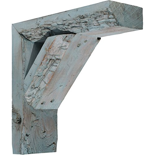 Ekena Millwork 3 1/2"W x 14"D x 14"H Vintage Farmhouse Bracket, Barnwood Decor…
