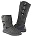 BEARPAW Women's Knit Tall Shearling Boots 658-W (8, Grey)
