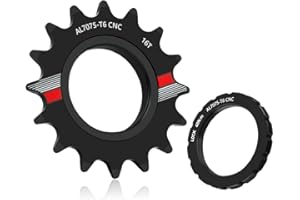 CNC Precision Machined Flywheel Cog with Lock Ring for Lightweight For Fixed Gear Bicycles (16T)