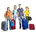 S-ZONE Leather Luggage Baggage Tags ID Label for Suitcases Backpack 2 Pieces Set (Dark Brown)