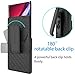 Galaxy Note 10 Case Holster, Oleaders Full Body Belt Clip Holster Shockproof with Kickstand Back Cover Thin Protective Case for Galaxy Note 10 - Black