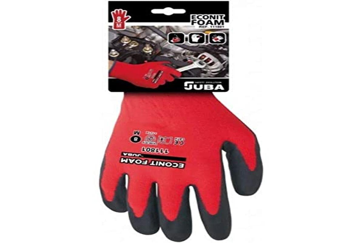 Juba G Seamless nylon/Lycra fiber coated with microporous Nitrile foam, cool back, Size 10