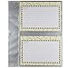 CR Gibson QP-13 Deluxe Binder pocket page refills, 20 pocket sheet (holds 40 recipe cards)(2 pack)