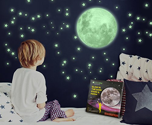 Liderstar Glow In The Dark Stars And Moon Wall Stickers Beautiful