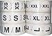 InStockLabels XS-XXL Color Coded Clothing Size Stickers 3/4 Inch 500 Stickers Per Size 3,000 Total Adhesive Stickers