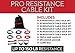 Lifeline Resistance Trainer Kit with 10lb to 100lb Adjustable Resistance Level Bands for More Workout Options Includes Triple Grip Handles, Door Anchor, 5ft Exercise Tubes and Carry Bag, pro