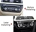 9 MOON Matt Chrome Dashboard Console Cover Trim for BMW 3 4 Series F30 F32 F34 320 420 2013 2014