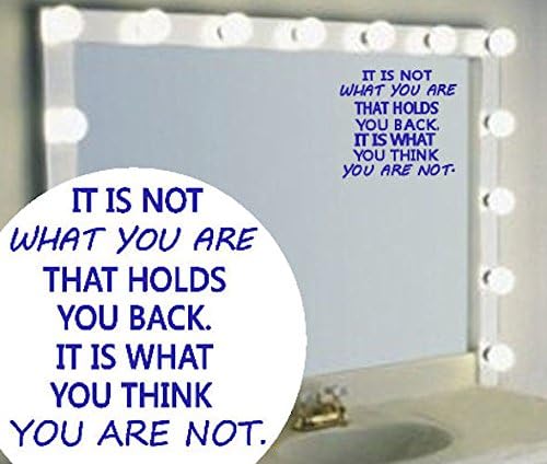 What You are Positive Thinking Vinyl Sticker - Motivational Quote Decal for Home Wall Window Mirror Laptop (Med - 15cm x 12cm)