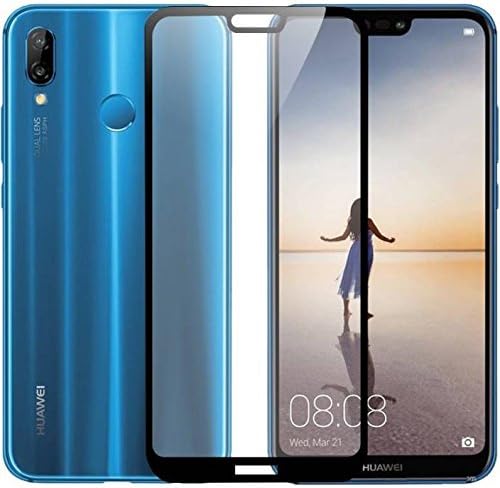 S Design Edge To Edge Tempered Glass for Huawei Nova 3e (premium 5D 9H Full Glue) (Black)