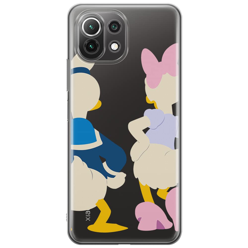 ERT GROUP mobile phone case for Xiaomi 11 Lite 4G/5G original and officially Licensed Disney pattern Donald & Daisy 001, partially transparent