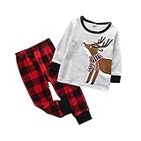 Kids Pajamas Set Cotton, Little Sky Toddler Boys Girls Long Sleeve Pjs Top and Pants Set