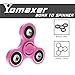 Yomaxer Fidget Spinner,EDC Spinner Toy,Tri-Spinner Fidget Toy Nylon PA Material Hybrid Si3N4 Ceramic Bearing (Red)