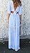 FISACE Women's Naples Floral V Neck Half Sleeve Tie and Skirt Set Maxi Dress 2 Pieces