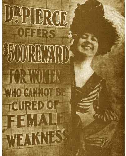 Quality digital print of a vintage photograph - Vintage Advertisement - Dr. Pierce's Female Weakness. Sepia Tone 11x14 inches - Matte Finish