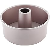 CHEFMADE Angel Food Cake Pan, 6-Inch with Removable Loose Bottom Non-Stick Chiffon Tube Pan for Oven and Instant Pot Baking (Champagne Gold)