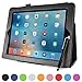 Mobility iPad Folio Tablet Case - PU Leather Protective Folding Magnetic Smart Case with Stand - Auto Sleep / Wake Feature - Fits Apple iPad 2, 3 & 4 - With Stylus Holder and Free Stylus - Black