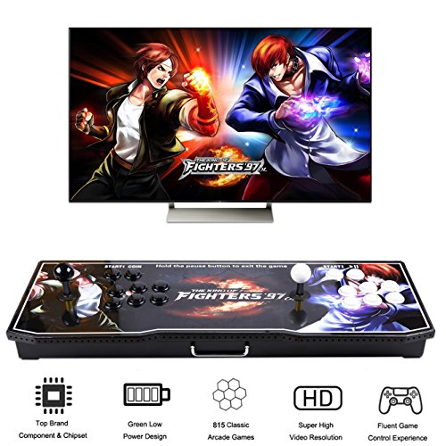 EG-STARTS-Arcade-Video-Game-Console-815-in-1-Pandoras-Box-4S-Plus-Slim-Metal-LED-Box-Consoles-Support-HDMI-VGA-and-USB-Output-Support-TV-Set-Monitor-Projector-PCLaptop-In-815-Games
