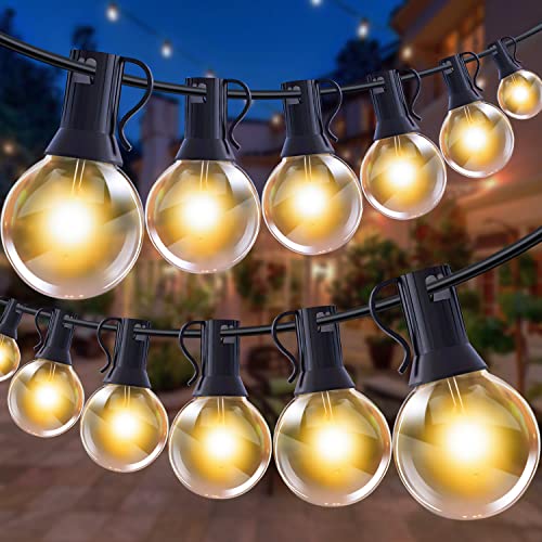 LED Fairy Lights Outdoor - 30 m Outdoor Fairy Lights Power LED Bulbs Weatherproof IP44 Waterproof Balcony Fairy Lights Indoor Outdoor Fairy Lights for Patio Garden Weddings Parties (30 m / 100 ft)