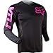 Fox Racing Women's Blackout Motocross Jersey, Black/Pink, X-Large