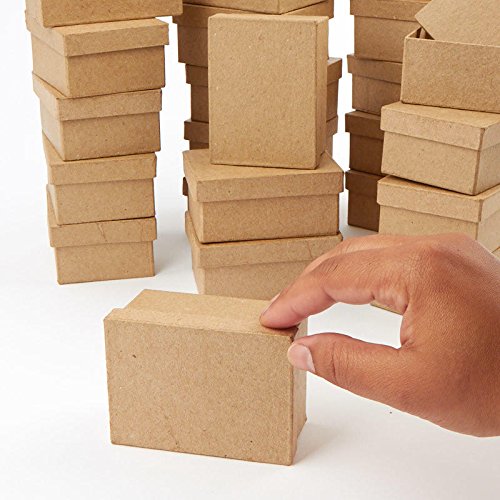 Factory Direct Craft Rectangle Shaped Paper Mache Boxes | 24 Boxes
